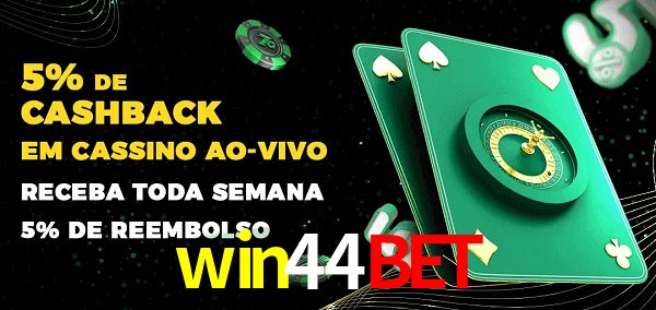 Promoções do cassino ao Vivo win44bet
